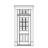 9-lite over 2-panel with transom
Unit Dimension 37-1/2" x 97-5/8"
Door Dimension 36" x 79"
Panels - raised
Glazing - IG, SDL